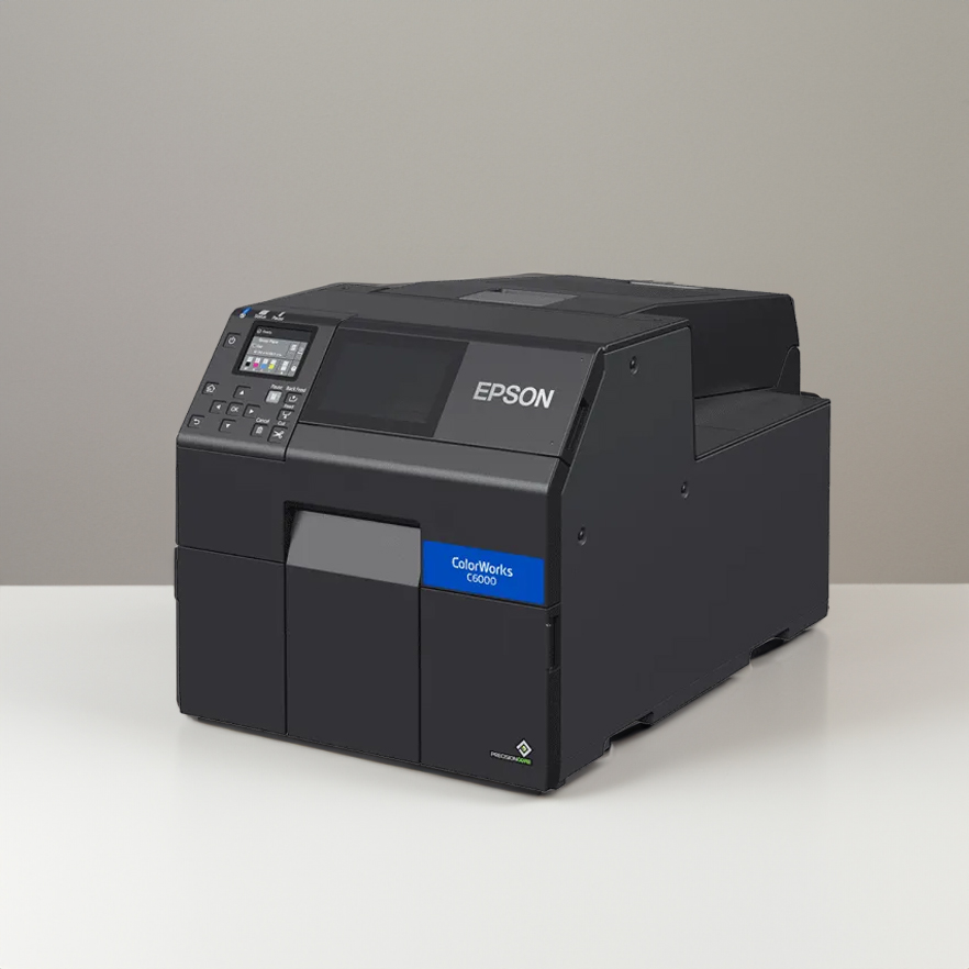 Pharmacy Label Printers Epson ColorWorks CW C6000A Matte Color Inkjet Label Printer with Auto Cutter